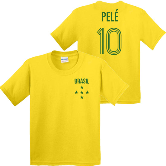 Brazil Pele Kids T shirt My KD Family