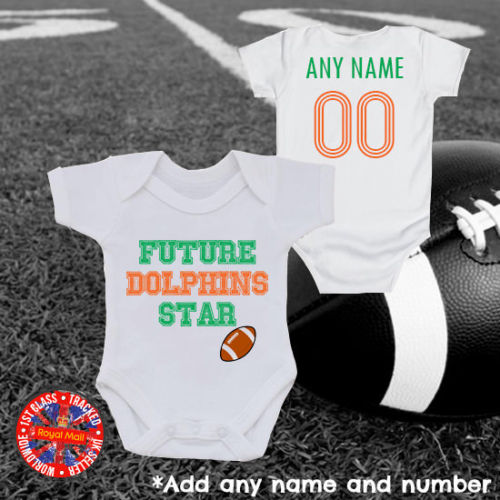 Miami Dolphins Baby Miami Dolphins Baby Outfit Dolphins -   UK