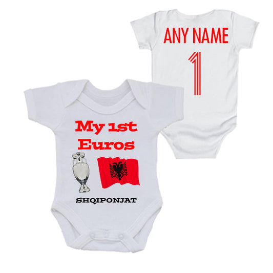 Albania: My First Euros Personalised Bodysuit