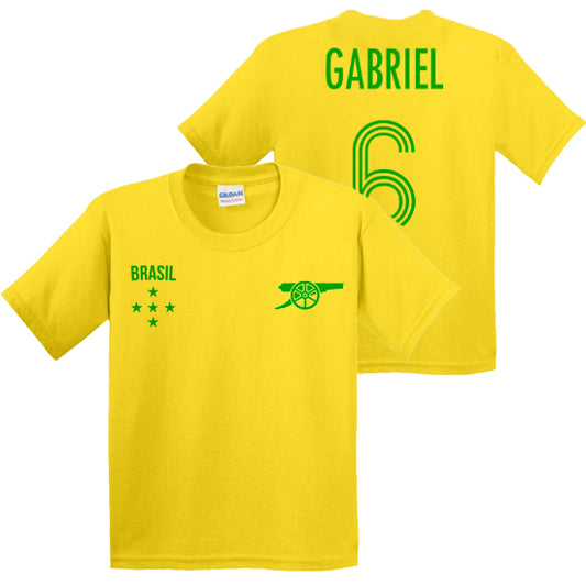 Gabriel Brazil & Arsenal Kids T-shirt