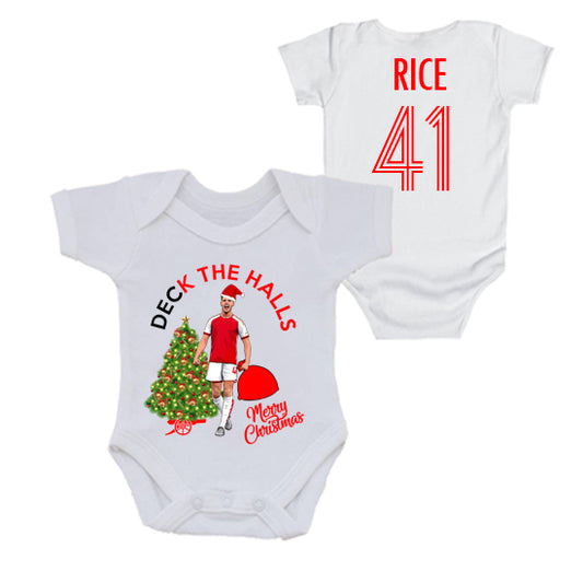 Deck The Halls Arsenal Christmas Bodysuit