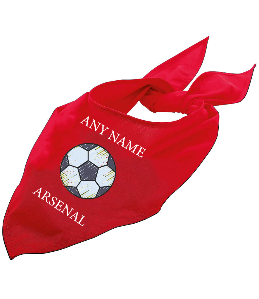 Arsenal Personalised Dog Bandana