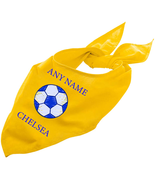 Chelsea Personalised Dog Bandana