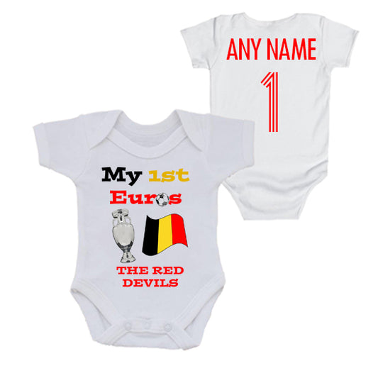 Belgium: My First Euros Personalised Bodysuit