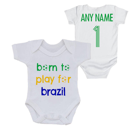 Brazil: Born To Play For Personalised Bodysuit