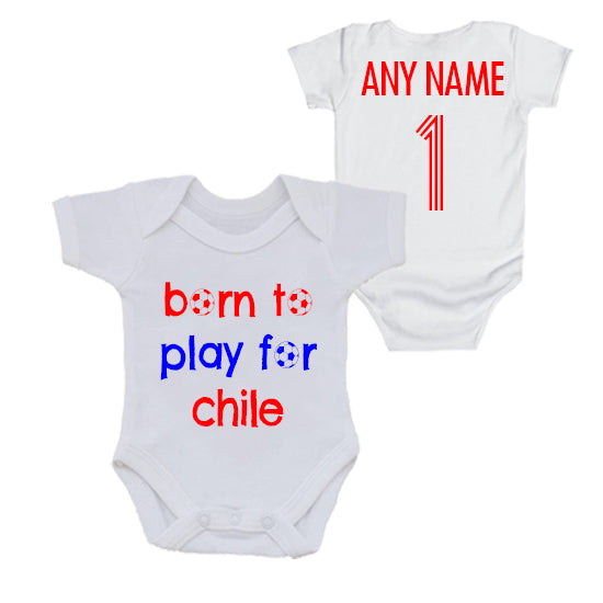 Chile: Born To Play For Personalised Bodysuit