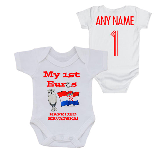 Croatia: My First Euros Personalised Bodysuit