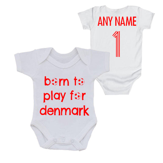 Denmark: Born To Play For Personalised Bodysuit