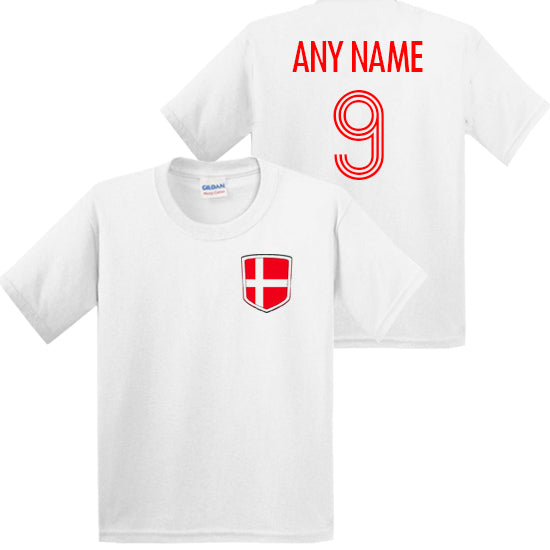 Denmark Personalised Kids T-shirt