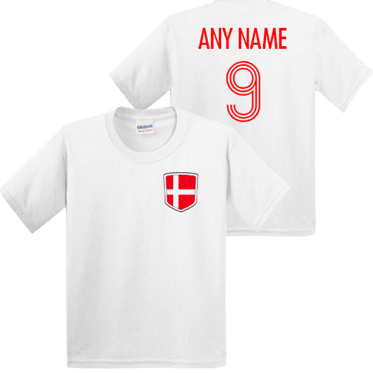 Denmark Personalised Kids T-shirt