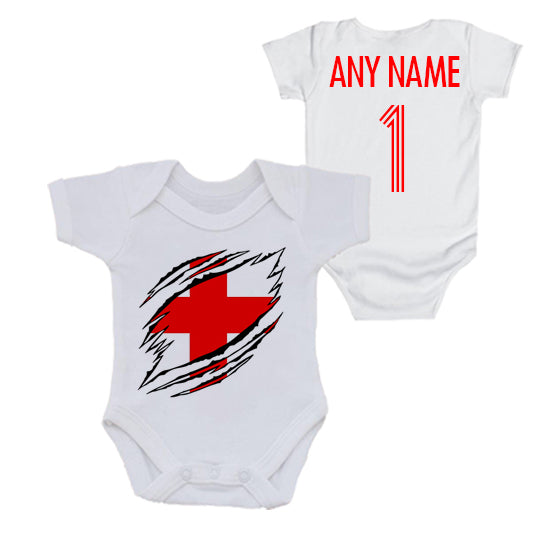 England Personalised Bodysuit