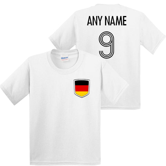 Germany Personalised Kids Football T-shirt