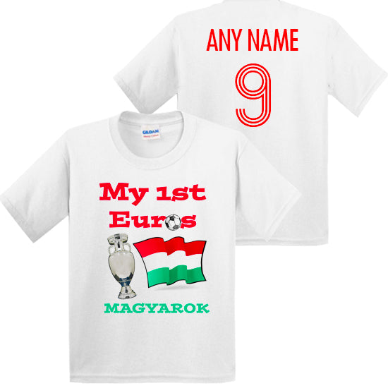 Hungary: My First Euros Personalised Kids T-shirt