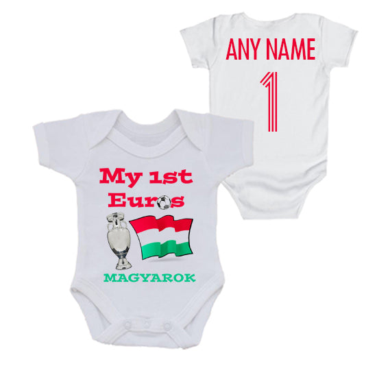 Hungary: My First Euros Personalised Bodysuit