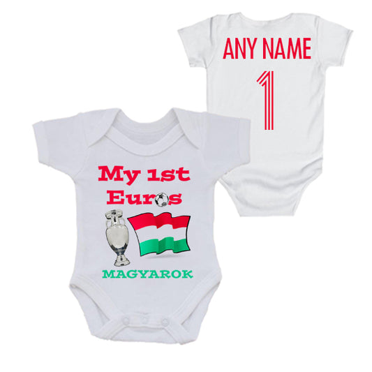 Hungary: My First Euros Personalised Bodysuit