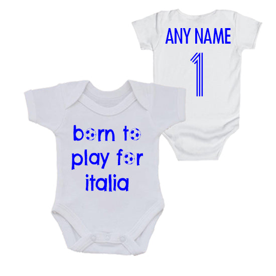 Italy: Born To Play For Personalised Bodysuit