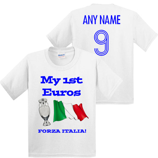 Italy: My First Euros Personalised Kids Football T-shirt