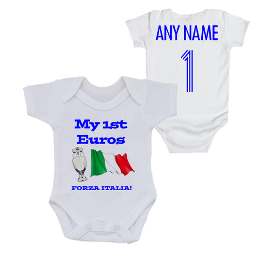 Italy: My First Euros Personalised Bodysuit