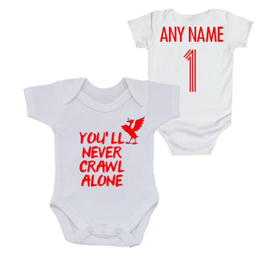 You'll Never Crawl Alone Personalised Bodysuit