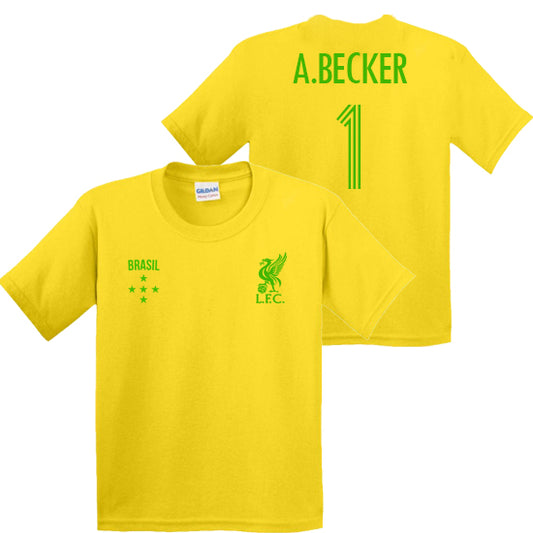 A. Becker Brazil & Liverpool Kids T-shirt