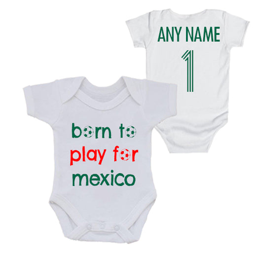 Mexico: Born To Play For Personalised Bodysuit