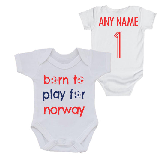 Norway: Born To Play For Personalised Bodysuit