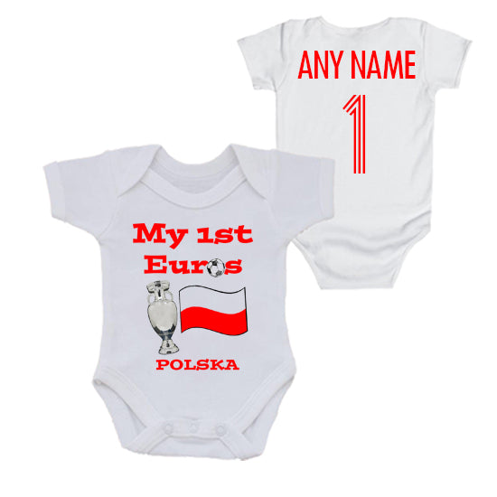 Poland: My First Euros Personalised Bodysuit