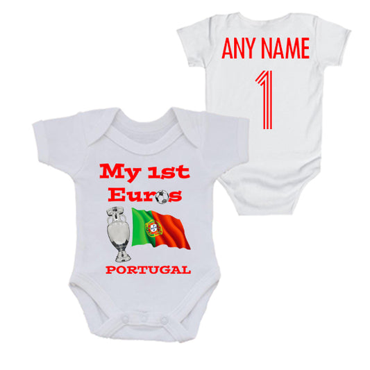 Portugal: My First Euros Personalised Bodysuit