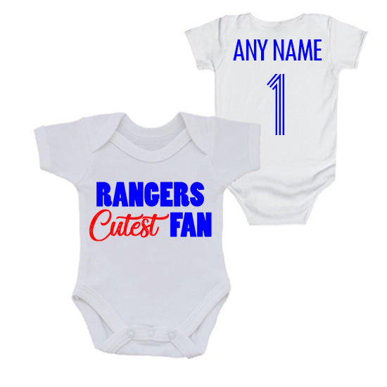 Rangers Cutest Fan Personalised Bodysuit