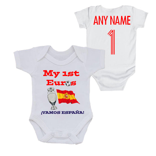 Spain: My First Euros Personalised Bodysuit