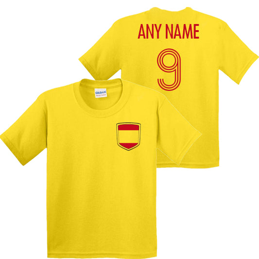 Spain Personalised Kids T-shirt