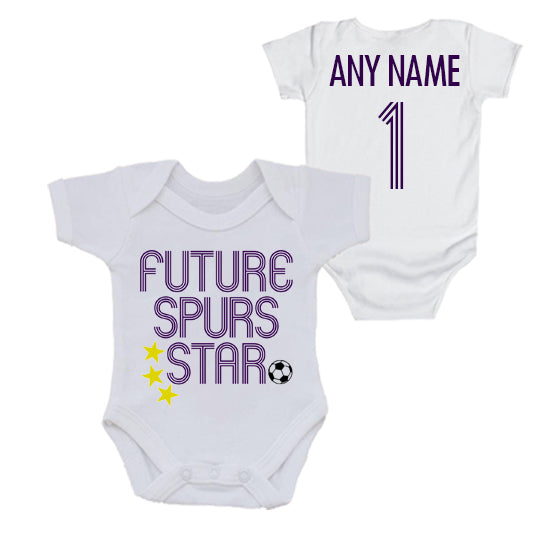 Future Spurs Star Personalised Bodysuit