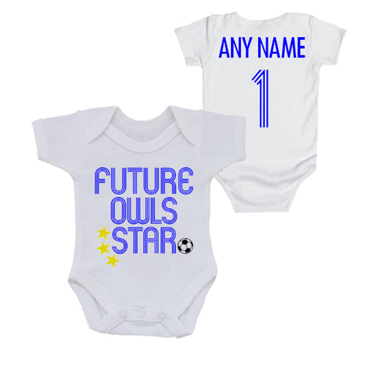 Future Owls Star Personalised Bodysuit