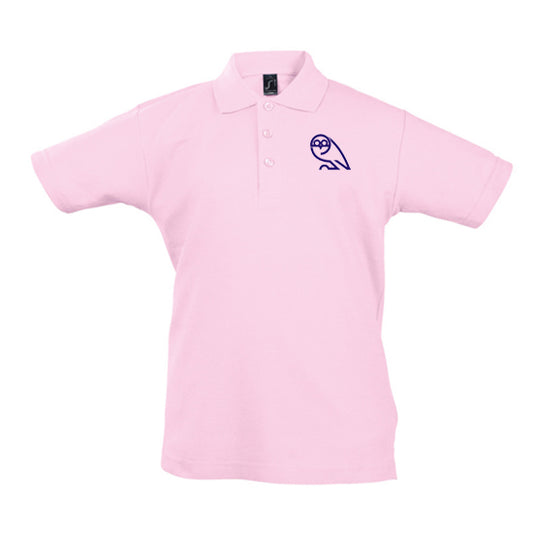 Sheffield Wednesday Retro Badge Embroidered Kids Polo Shirt