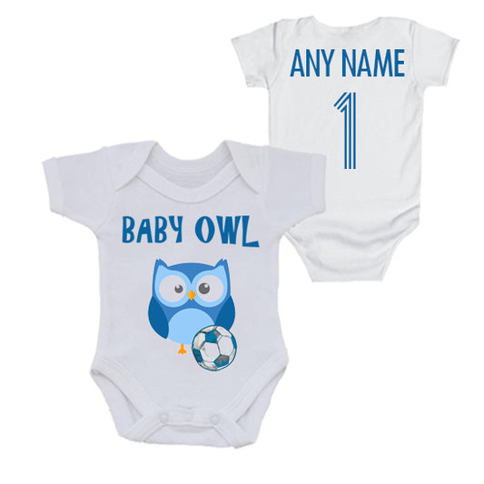 Baby Owl Personalised Bodysuit