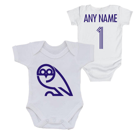 Sheffield Wednesday Retro Badge Personalised Bodysuit