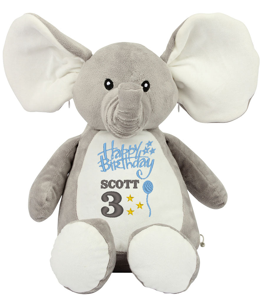 Happy Birthday Personalised Elephant