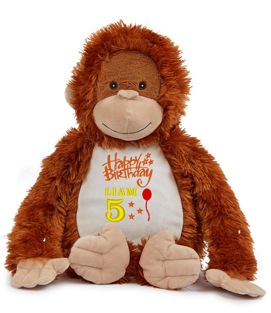 Happy Birthday Personalised Orangutan