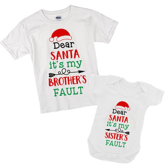 Dear Santa Matching Siblings Set