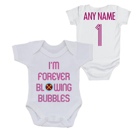 I'm Forever Blowing Bubbles Personalised Bodysuit