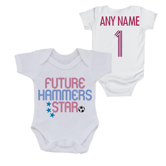 Future Hammers Star Personalised Bodysuit