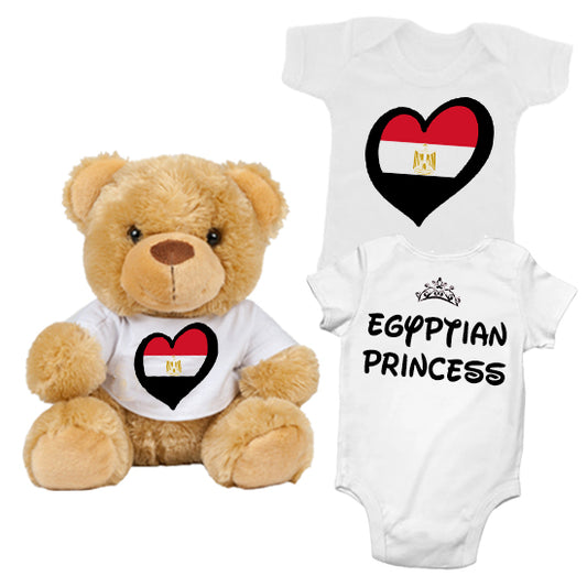 Egyptian Princess Matching Teddy Bear & Bodysuit