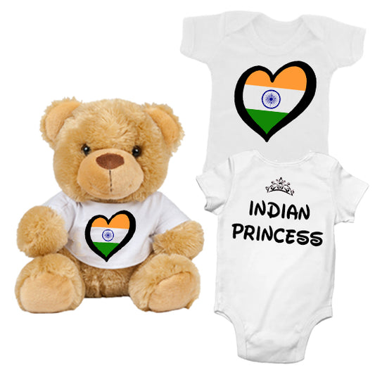 Indian Princess Matching Teddy Bear & Bodysuit