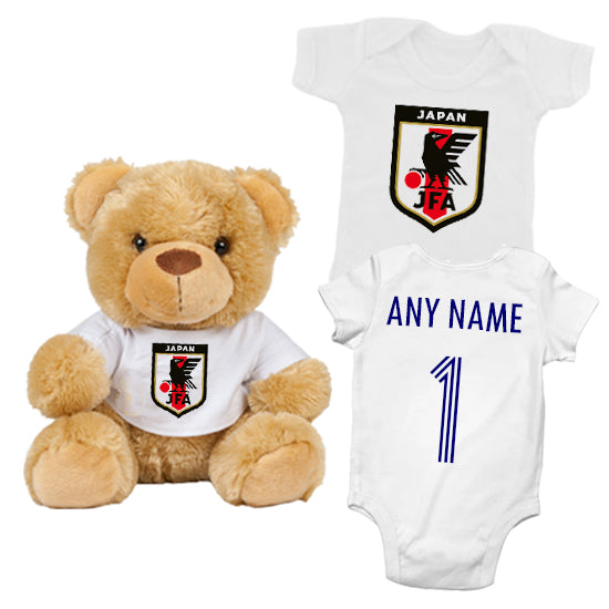 Japan Personalised Matching Teddy Bear & Bodysuit