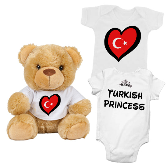 Turkish Princess Matching Teddy Bear & Bodysuit