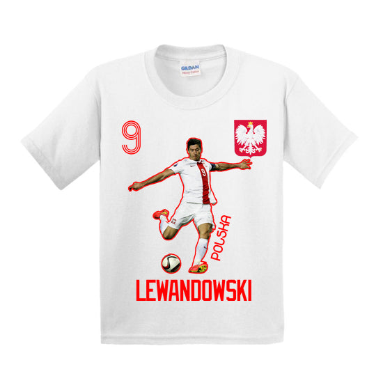 Poland Robert Lewandowski Kids T-shirt