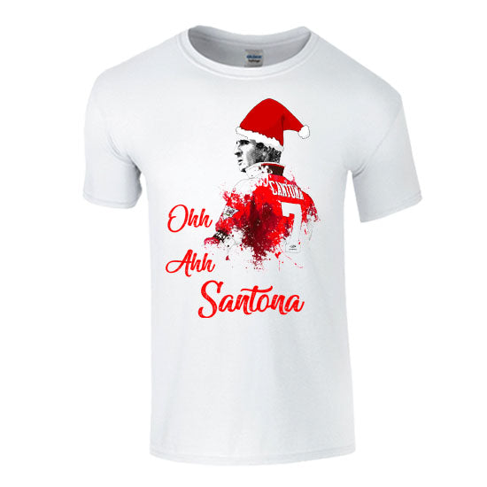 "Ooh Ahh Santona" Eric Cantona Christmas T-shirt