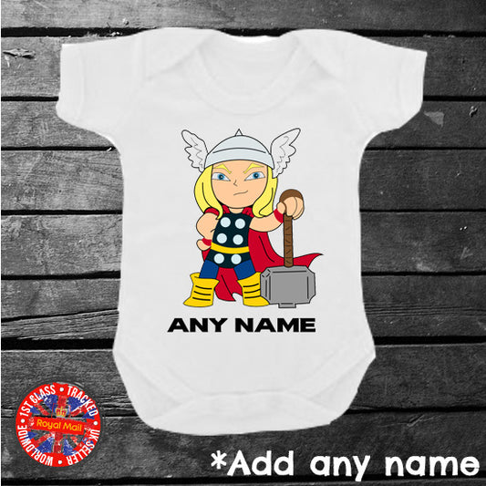 Mini Thor Personalised Bodysuit