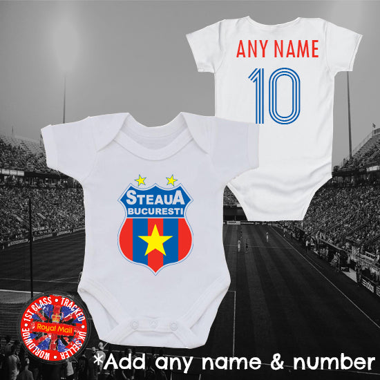 Steaua București Personalised Bodysuit