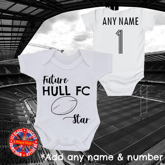 Hull FC "Future Star" Personalised Babygrow